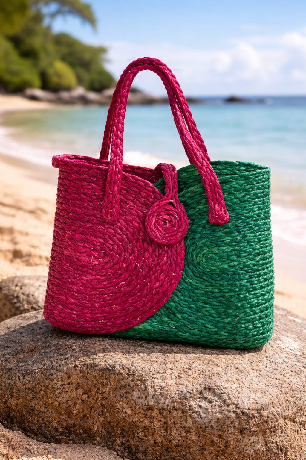 Sabai Grass Handmade Boho Tote Bag