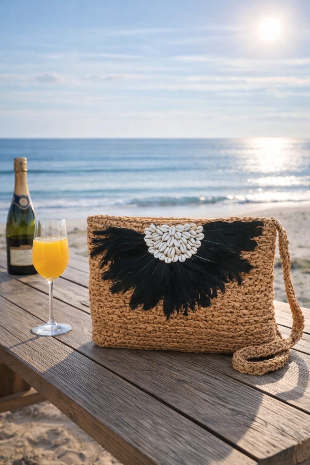 Midnight Shell Boho Luxe Handbag
