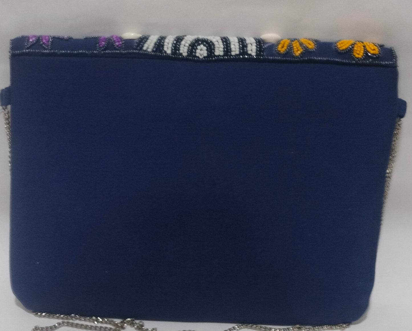 Navyblue purple Embellished Boho  Big Sling Bag