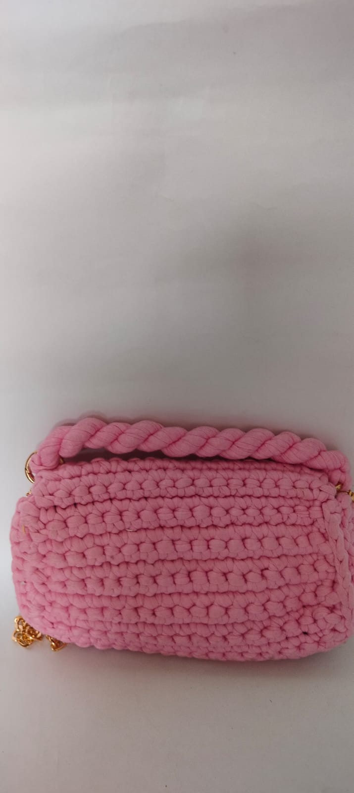 Pink Crochet Sling Bag